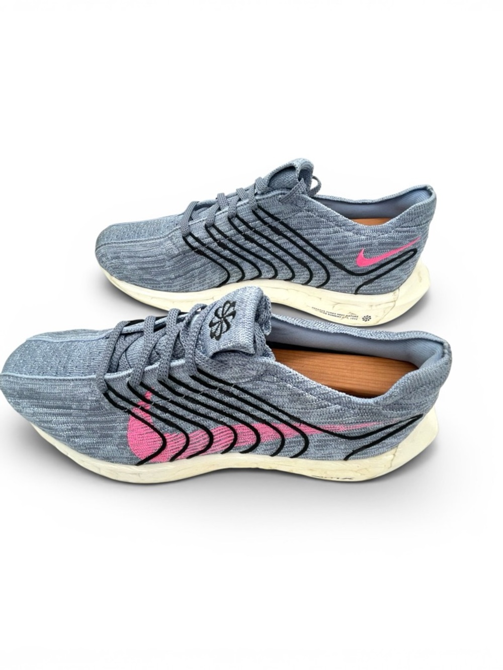 Nike ZoomX Running Shoes Gray Pink Men’s 10 Lightweight Athletic Comfort - Picture 12 of 13